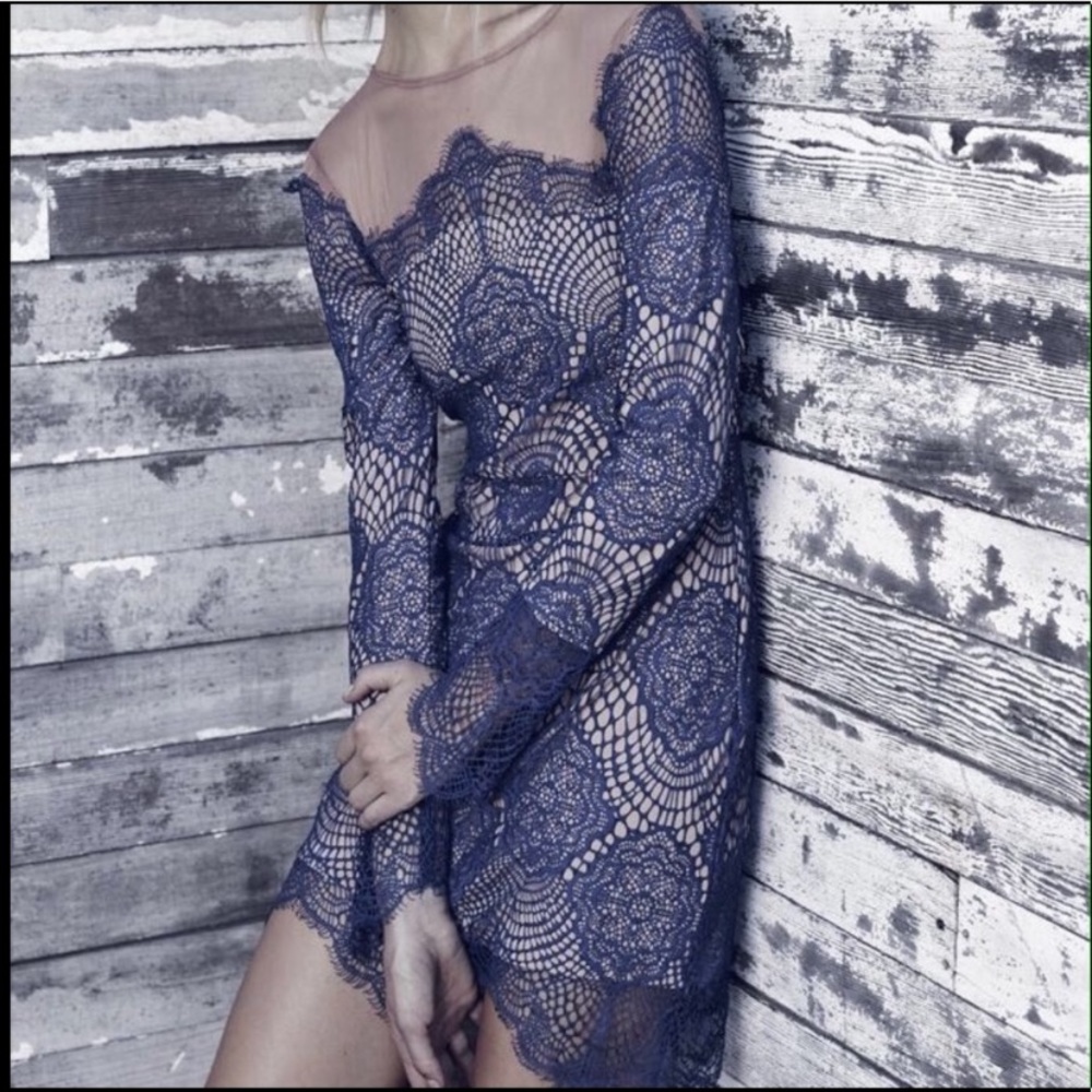 For Love and Lemons blue dress